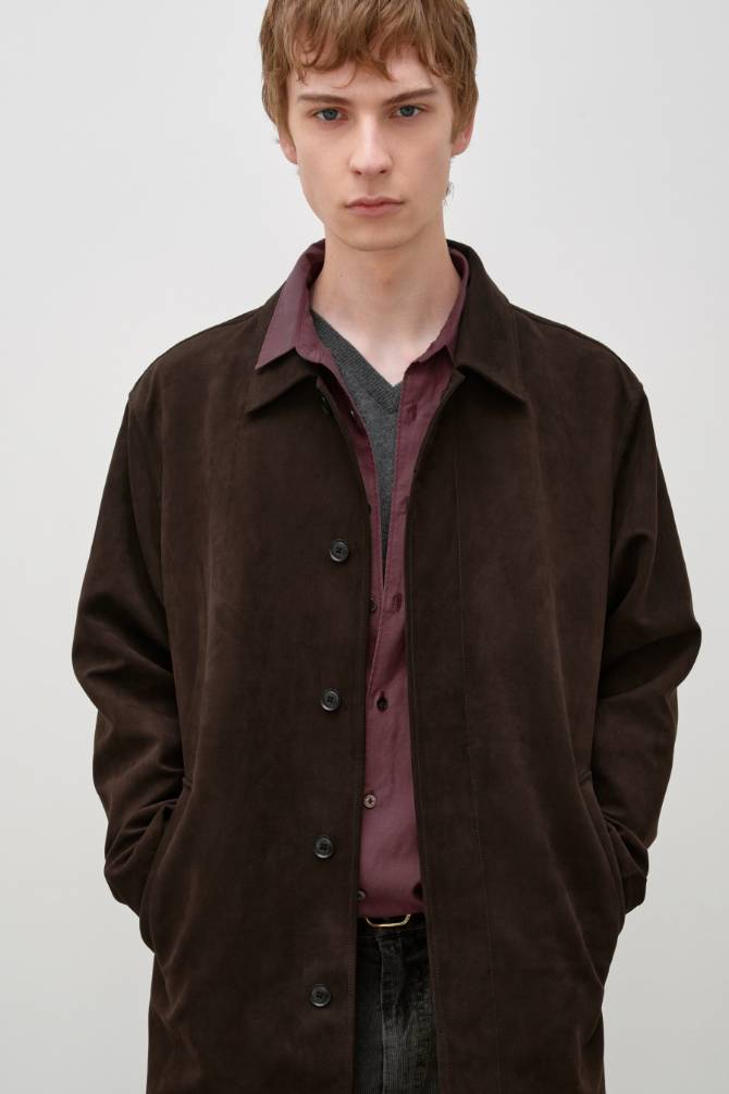 포우 스웨이드 카코트  BROWN