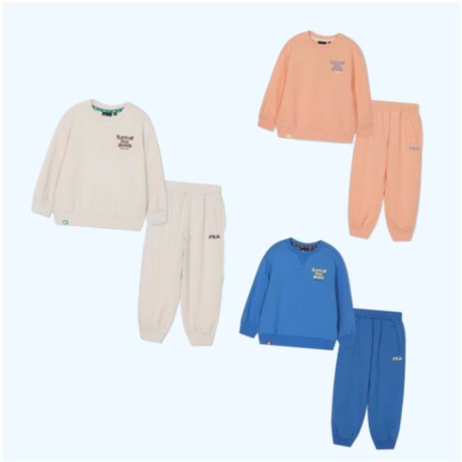 휠라 키즈 맨투맨 상하 세트 49,000원