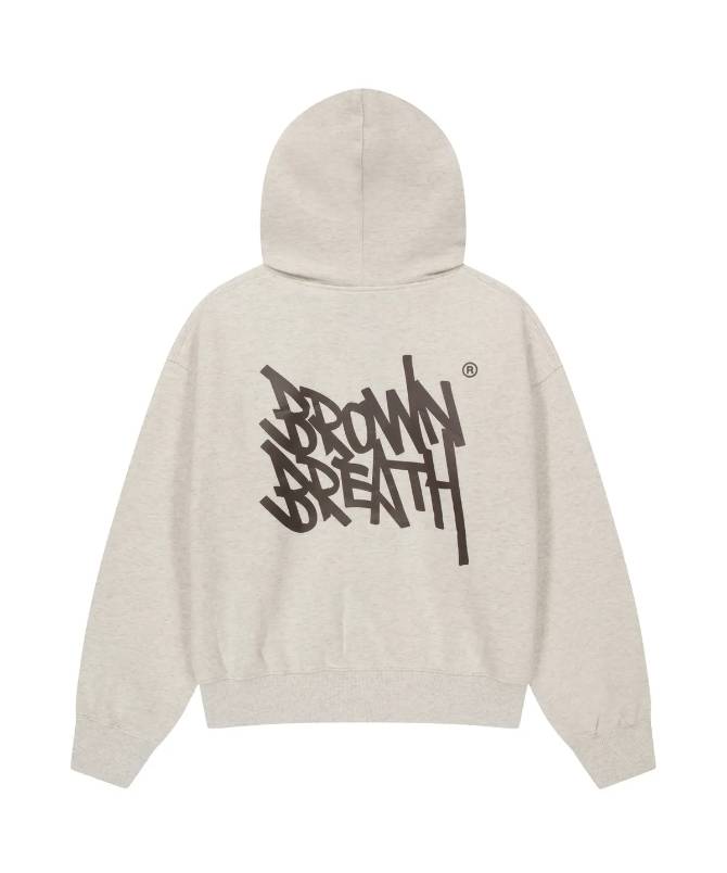 W TAG CROP HOOD ZIP UP