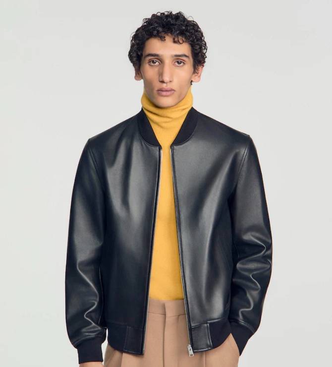 Monaco Leather Jacket-Black