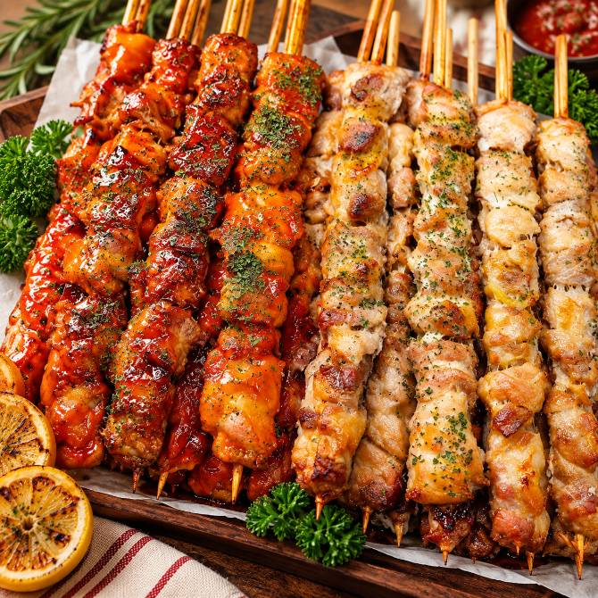 한입에 반하는 닭꼬치