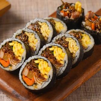 멸치고추 김밥세트