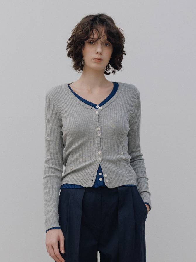 Double Button Cardigan