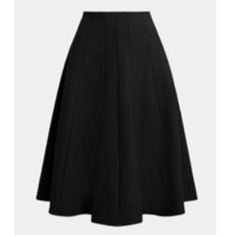A-LINE-SKIRT STRTCH CTN DBL CLTH