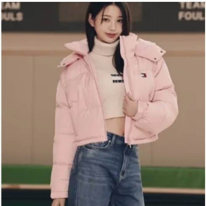 여성 크롭 알래스카 푸퍼