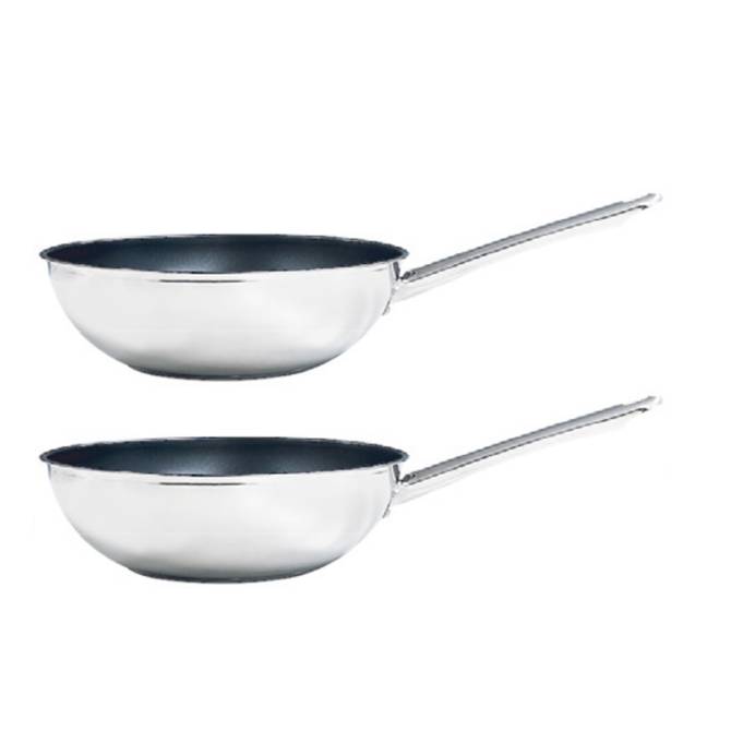 인덕션겸용 스테인리스 웍팬 28cm (1+1)
