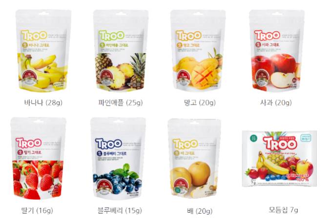 과일칩 TROO(8종)