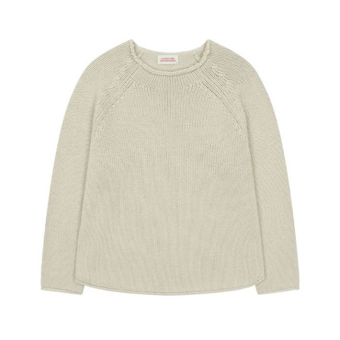 Fog Raglan Oversized Mock-Neck Knit