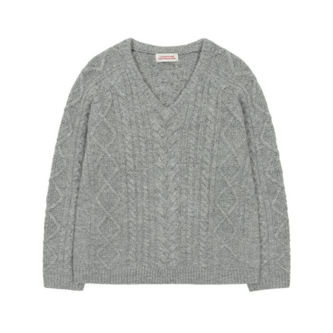 Maple Cable V-Neck Knit
