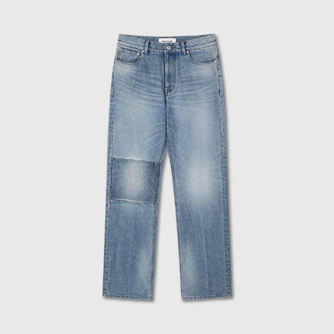 STRAIGHT-LEG KNEE PANEL
DENIM JEANS