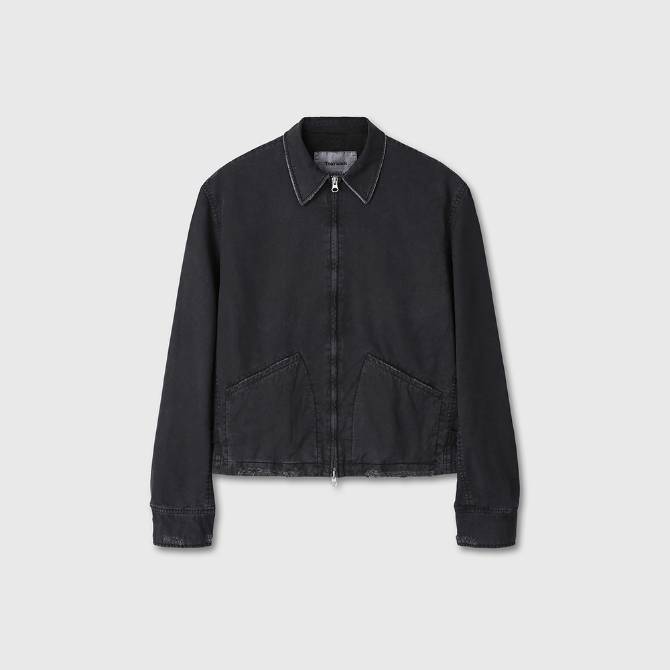 GARMENT-DYED
DISTRESSED MECHANIC JACKET