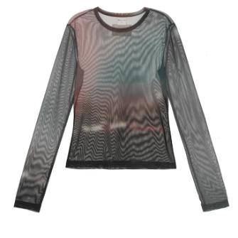 FLASH PRINTED MESH TOP